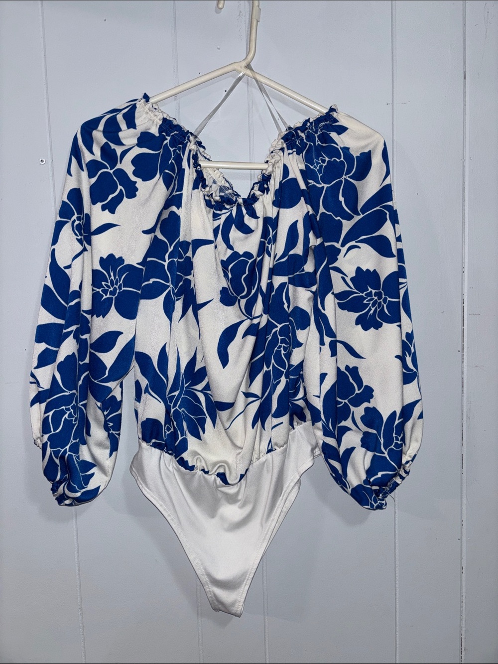 Metro Ruffled Off-Shoulder Blouse Body Suit